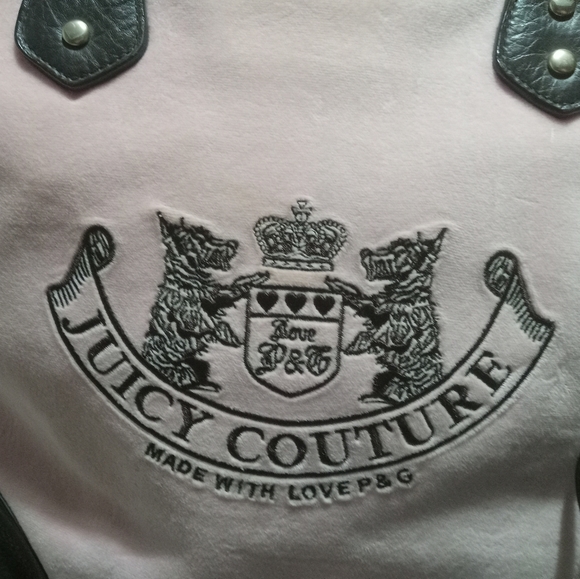 *SOLD SOLD * rare JUICY Couture 💕Y2K BABY PINK SCOTTIE TOTE XL  BAG - Picture 9 of 14